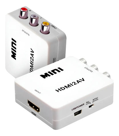 Convertidor Hdmi A Rca Av Conversor De Hdtv A Rca Blanco