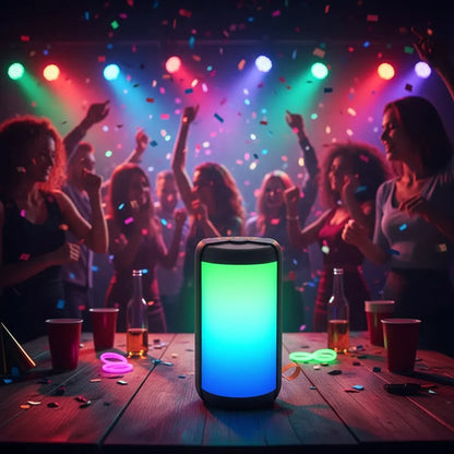 Parlante Portatil Bluetooth 2 Pulgadas Rgb Tws Usb Tf Fm 5w Negro