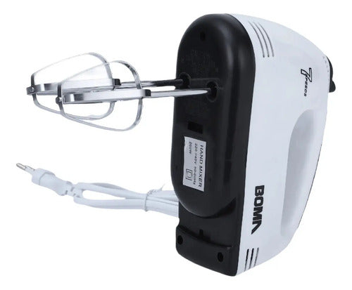 Batidora Electrica De Mano 7 Velocidades 260w Blanca Blanca