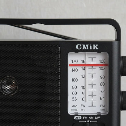 Radio Portátil Am Fm Sw 3 Bandas Eléctrica C/salida 3.5 Negro