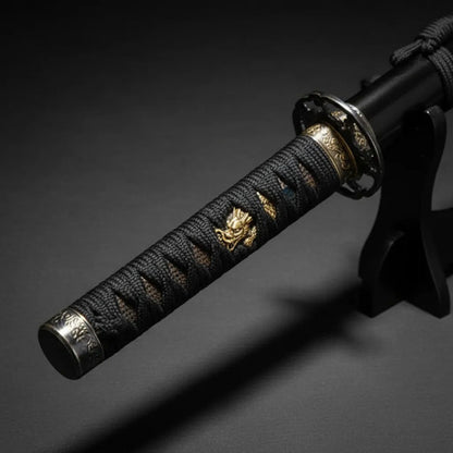 Katana Decorativa Japonesa Soporte Base Samurai Espada 100cm Negro