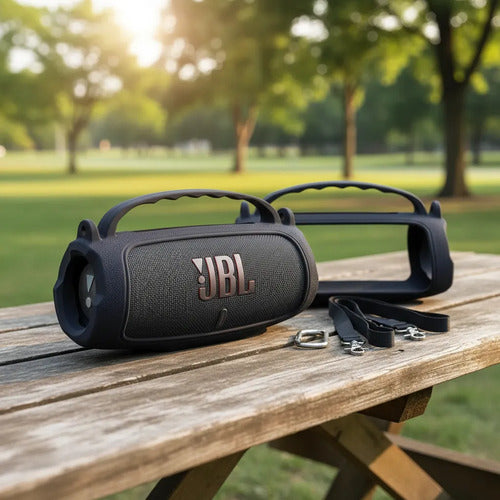 Parlante Inalambrico Bluetooth Ios Android Manija Radio 10w Negro