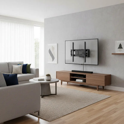 Base Articulada Televisor Soporte Pared Hierro Fuerte 32 70p Negro