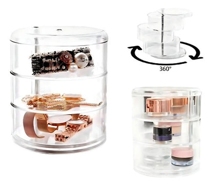 Organizador Joyas Accesorios Anillos Pulseras Giratorio Aleatorio
