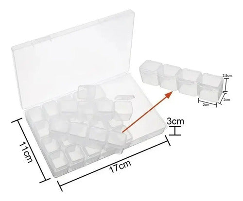 Organizador De Plastico Con Tapa Para Articulos Pequeños