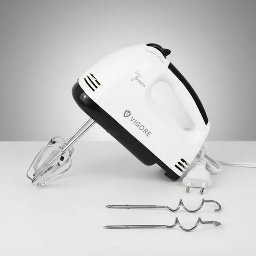 Batidora Electrica Manual 7 Velocidades 260w De Mano Liviana Blanco 50 Hz