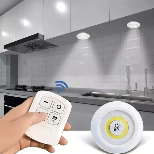 Luces Led Tpb Portátiles Inalámbricas Adhesivas Blanco Neutro Ip65 4.5m