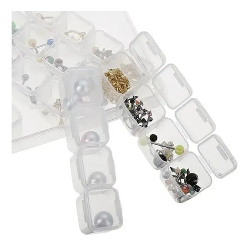 Organizador Plastico Con Tapa Para Articulos Pequeños