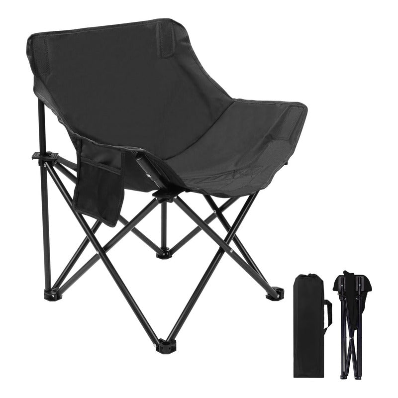 Carpa Camping Para 3 A 4 Personas + Silla Plegable Con Funda