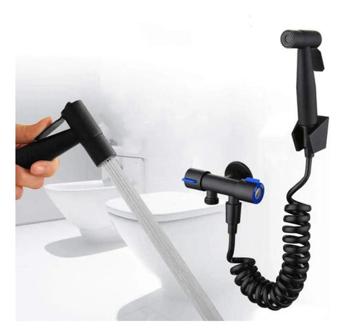 Ducha Higienica Inodoro Griferia Grifo Baño Con Boton