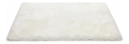 Alfombra Felpa Suave Base Gamuza Decorativa Afelpada 50x80cm 80 M 50 M Blanco