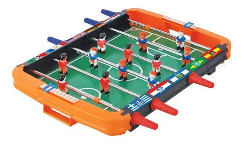 Juego Futbolito De Mesa Infantil Compacto Fácil Armado 36cm Aleatorio