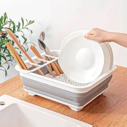 Escurridor De Silicona Para Platos Y Cubiertos Plegable Varios