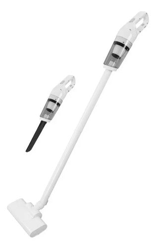 Aspiradora Portatil Inalambrica 2 En 1 Recargable Blanco