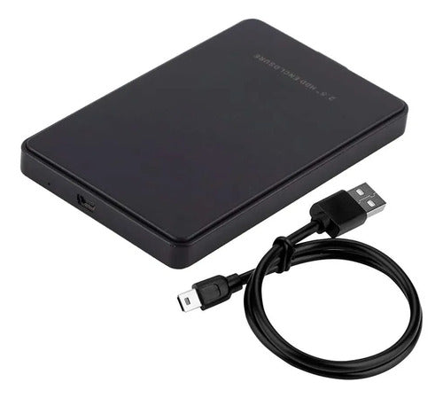 Gabinete Case Externo Disco Duro 2.5 Hdd Usb 3.0 Hasta 3tb Negro