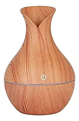 Humidificador Perfumador Ambiente Aromatizador + 1 Aceite Marrón Claro