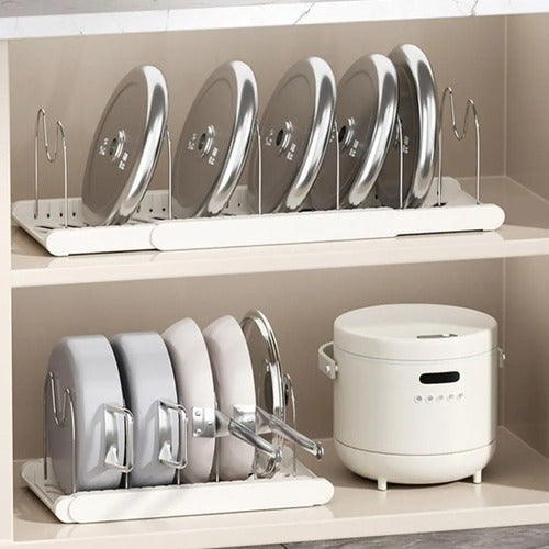 Organizador De Ollas Sartenes Tapas Extensible Cocina Aleatorio