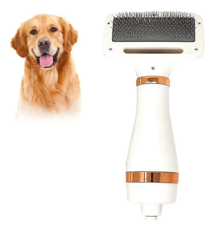 Secador De Pelo Para Mascota Cepillo Para Perros Y Gatos Blanco