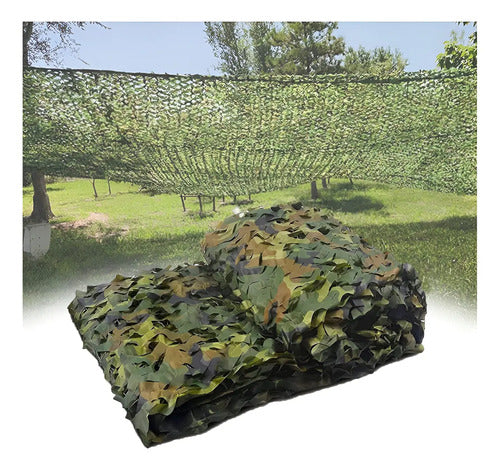 Toldo Malla Sombra Poliester Camuflado 3x3 Anticorrosion