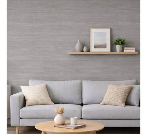 Placa Autoadhesiva Pared 3d Revestimiento Vinilos Decorativo Revestimiento Liso/efecto Madera Gris