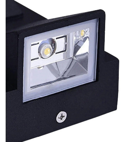 Set X2 Aplique Pared Bidireccional Lampara Foco Exterior