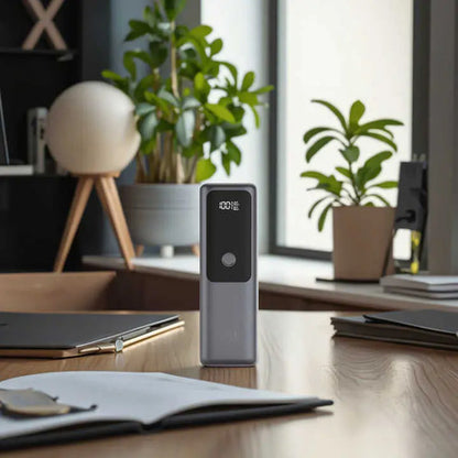 Power Bank Usb Y Usb-c Tipo C 65w 10 000mah Display Lcd Gris
