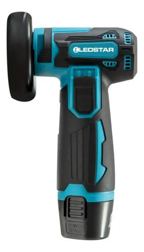 Mini Amoladora Portátil Recargable 12v 19500 Rpm 2 Discos Celeste 0