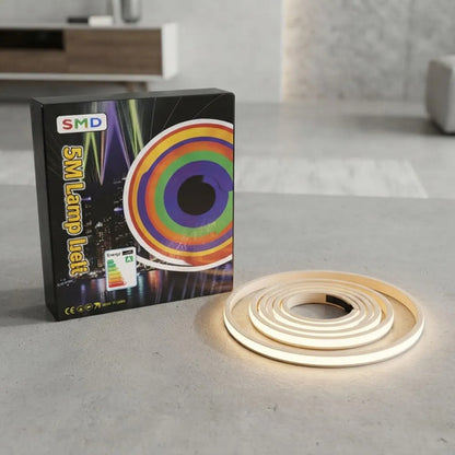 Tira Luz Led 5 Metros 220v 8 Funciones Flexible Manguera Calida