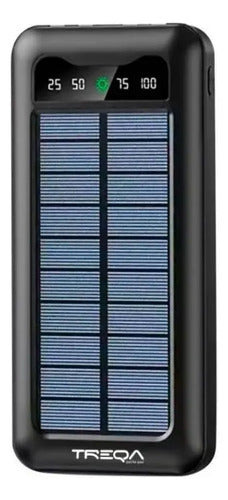 Power Bank Carga Solar 10000mah Cables Integrados Aleatorio