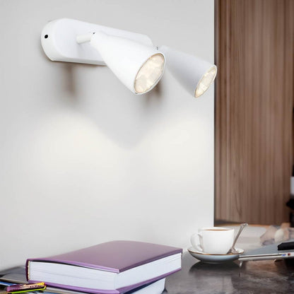 Aplique Pared Exterior Luminaria Lampara Spot Foco 2 Luces