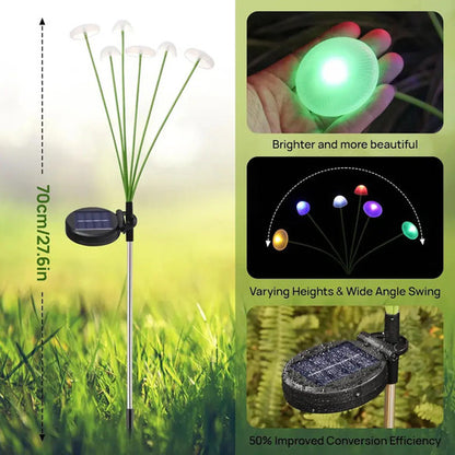 Set X10 Luces Solares Led Jardin Estaca Lampara Exterior Rgb Rgb