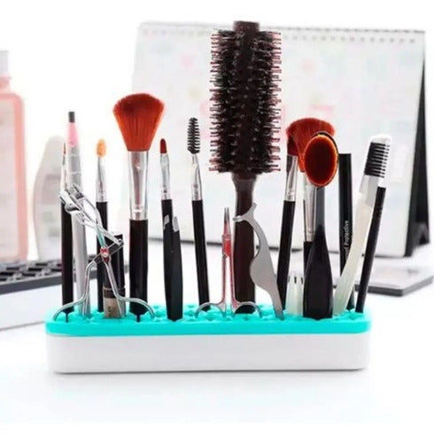 Organizador De Brochas Y Pinceles Maquillaje De Plastico Aleatorio