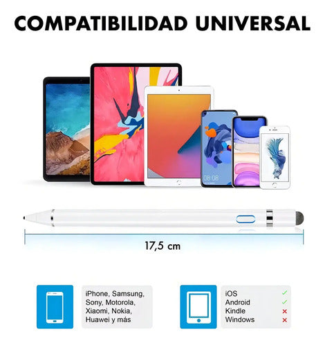 Lápiz Óptico Capacitivo Genérica K811-white - Blanco