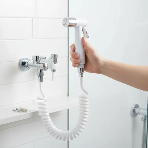 Ducha Higienica Griferia Grifo Baño Tipo Pistola Con Soporte
