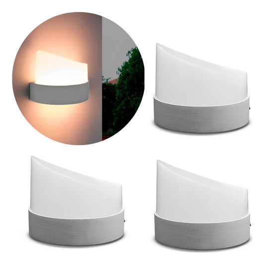 Set X3 Aplique Pared Exterior Luminaria Foco Lampara