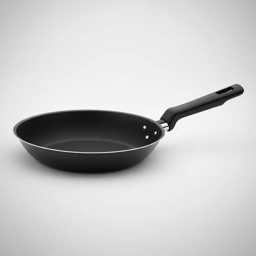 Sartén Cocina Antiadherente Mango Ergonómico 26cm Aluminio Negro