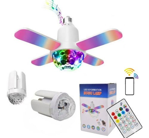 Lampara Musica Rgb Led Bluetooth E27 B22 Control Parlante Rgb
