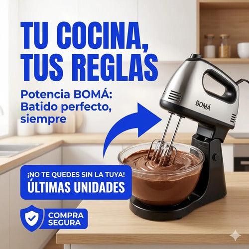 Batidora Mano Electrica Con 7 Velocidades Batidor Amasador