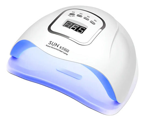 Lampara Secador De Uñas Cabina Uv 45 Led Manicura 120w Blanco