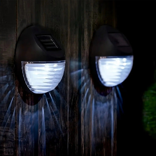 Aplique Tortuga Carga Solar Foco Lampara Redonda Exterior Negro
