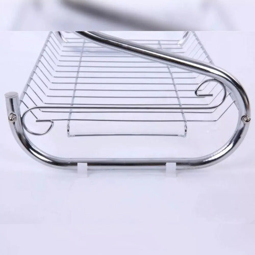 Escurridor Secaplatos Cocina Metal 2 Pisos/niveles Cocina Plateado