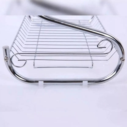 Escurridor Secaplatos Cocina Metal 2 Pisos/niveles Cocina Plateado