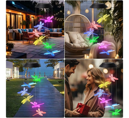 Llamador De Angeles Solar Decoracion Jardin Libelula Varios