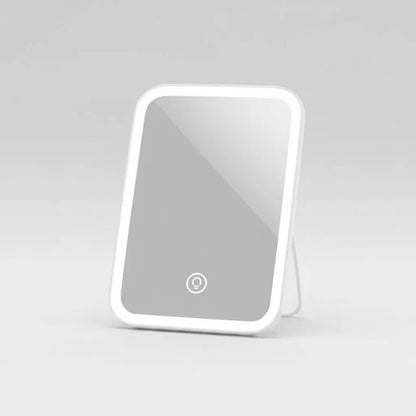 Espejo Luz Led Tactil Usb 3 Niveles Angulo Ajustable Blanco Blanco