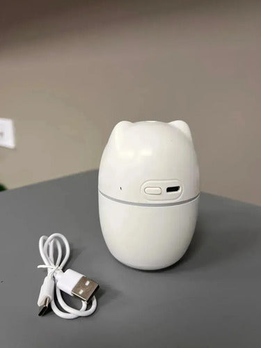 Humidificador Ultrasónico Aromatizador Panda Usb Color Blanco
