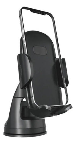 Soporte Celular Universal Gps Smartphone Ajustable Auto 360 Negro