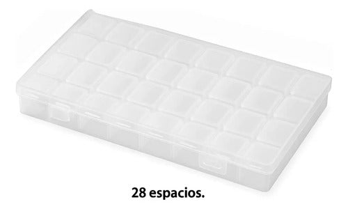 Organizador Plastico Con Tapa Para Articulos Pequeños