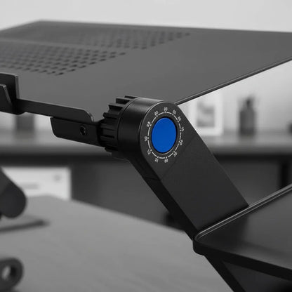 Soporte Plegable Portatil Notebook Ventilador Windows Mac Negro