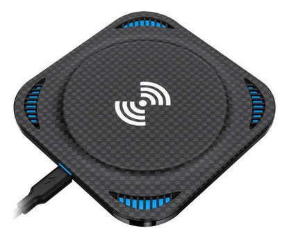 Cargador Base Carga Inalambrica 15w Celular Usb Rapido Qi Aleatorio - 2 Colores