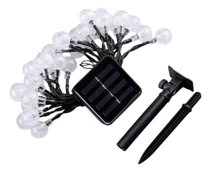 Guia Solar Guirnalda Luces Led Calidas Y Rgb Lamparas 5 Mts
